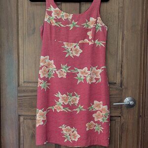 Tommy Bahama Sleeveless Scoop Neck Fully Lined Silk Sheath Dress. Size 10